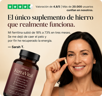 FERRAVITAL™ | Combate la caída del cabello y la fatiga con ferritina avanzada**