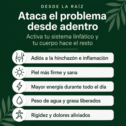 OnyVera™ | Drena Naturalmente la Hinchazón del Rostro, Abdomen y Piernas