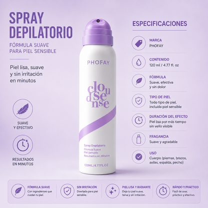Cloudense™ Spray Depilatorio