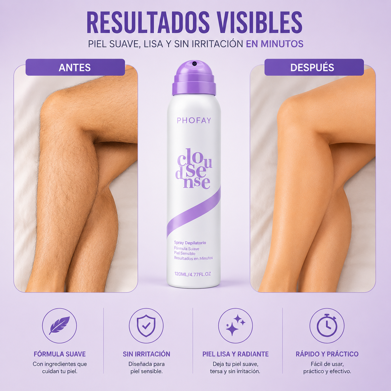 Cloudense™ Spray Depilatorio