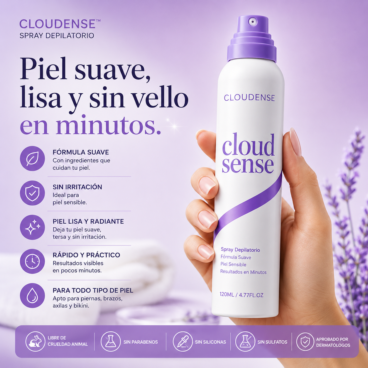 Cloudense™ Spray Depilatorio