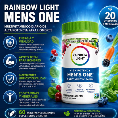 RAINBOW LIGHT MENS ONE – Nutrición diaria masculina