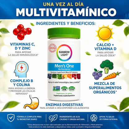 RAINBOW LIGHT MENS ONE – Nutrición diaria masculina